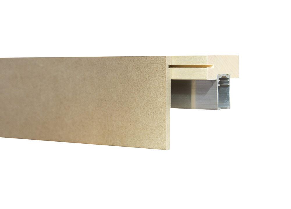 Rail A2 Pour Porte Coulissante En Applique Bois Eclisse