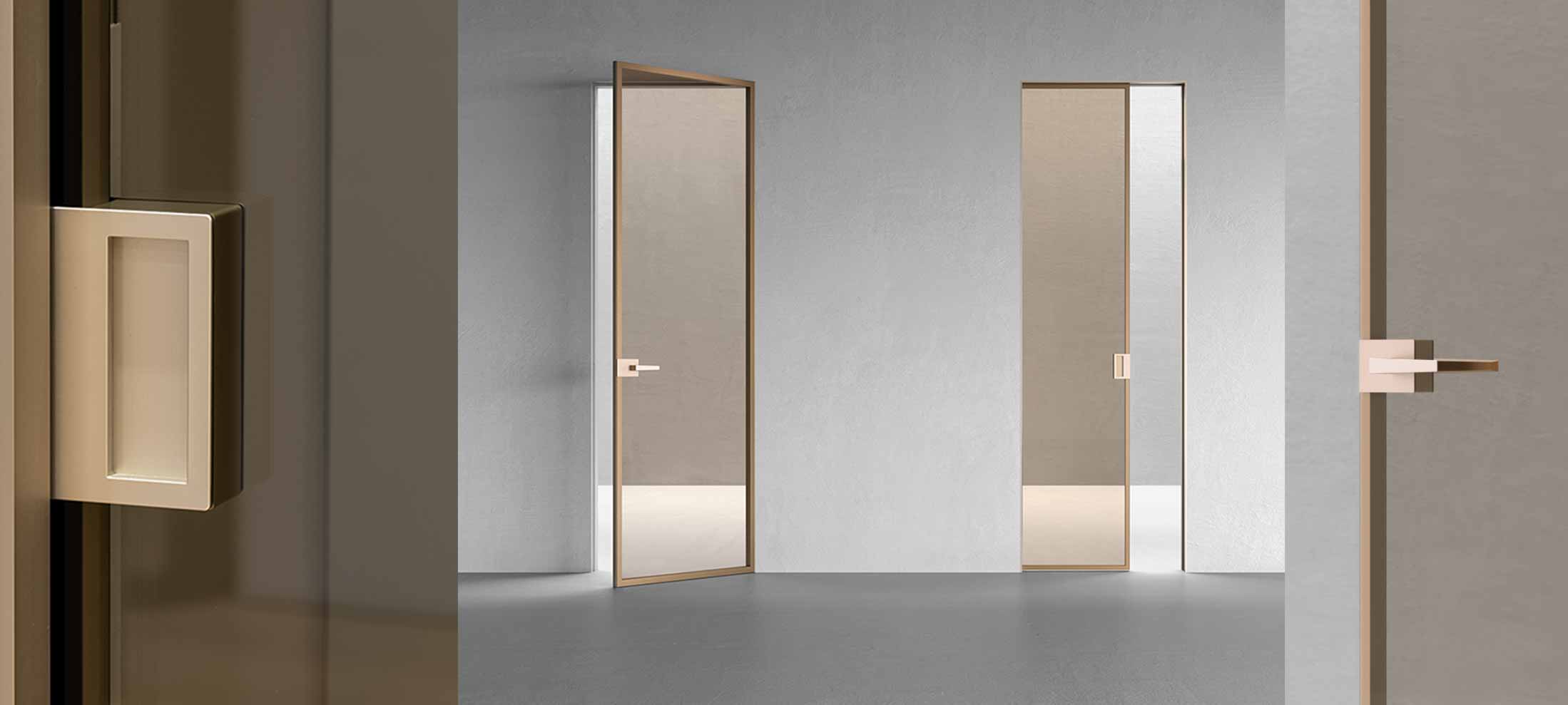 BR-Vie Porte Coulissante Interieur 2 Pièces Guide Porte