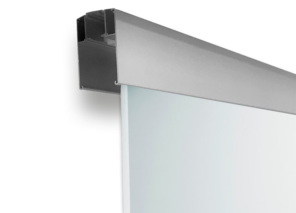 Rail K752 pour Porte Coulissante tout Verre | Pose au ...