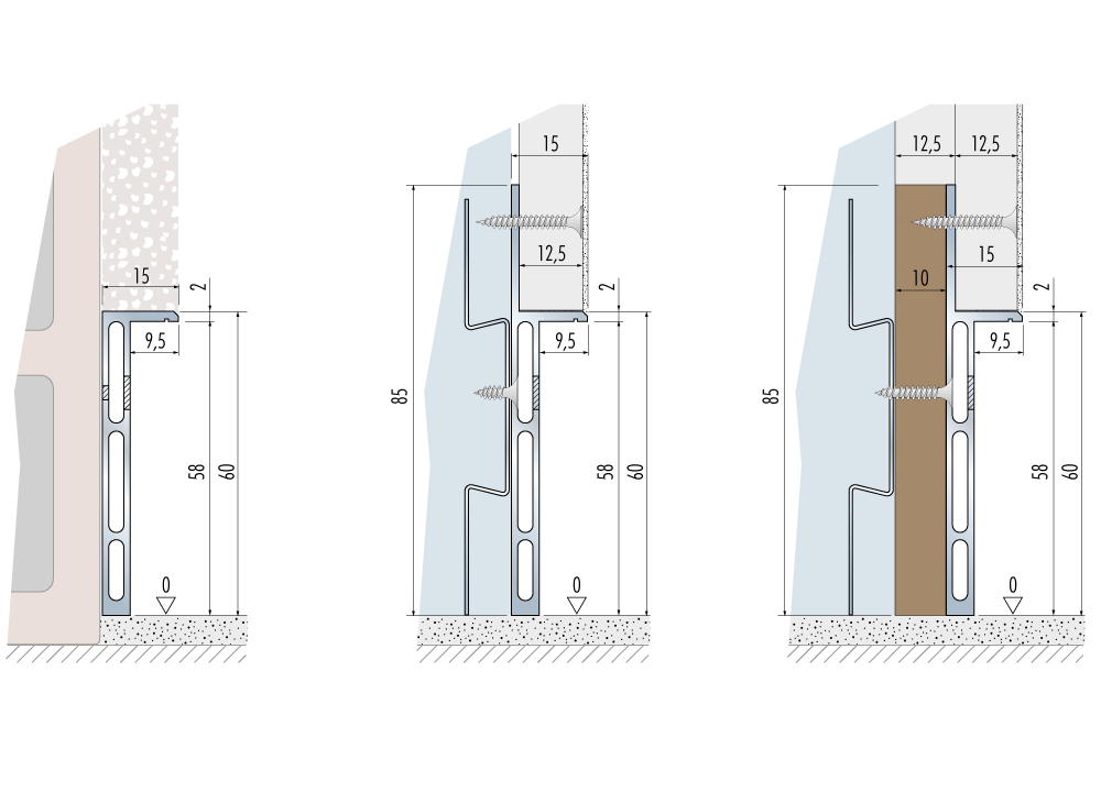 Fil De Plinthe Sans Couture, 50 Pièces, Clous Pour Plinthes, Placage De  Bois, Finition De Plinthe Invisible