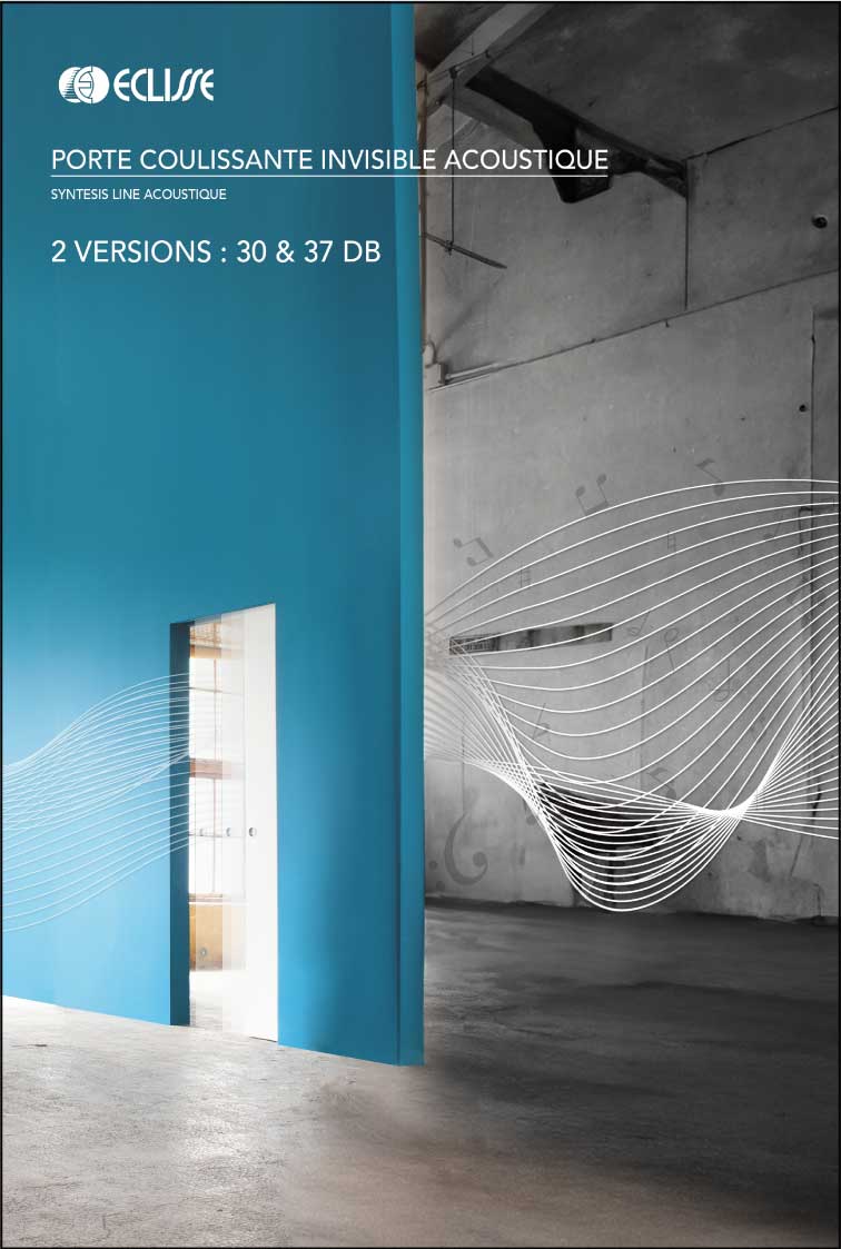 porte coulissante invisible acoustique