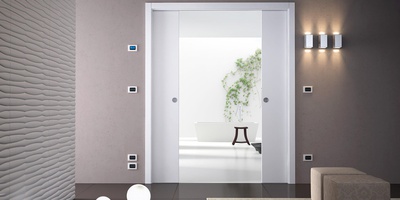 Double porte galandage Luce Extension avec points électriques