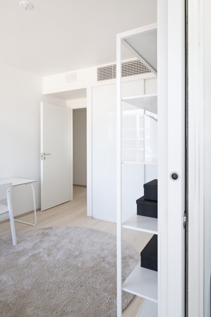 Chambre à couché d'un appartement réagencé