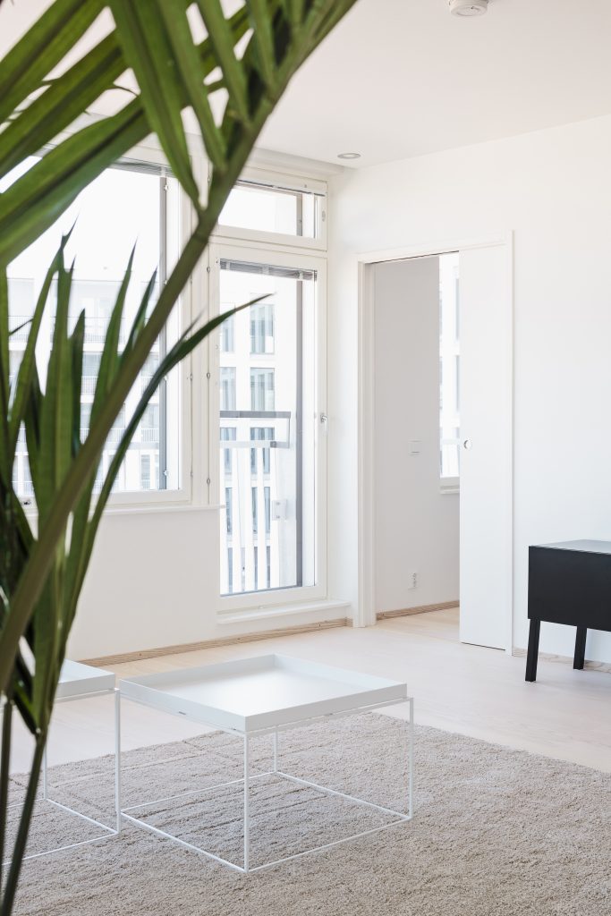 Porte coulissante Unique 95 ECLISSE pour délimiter les espaces d’un appartement