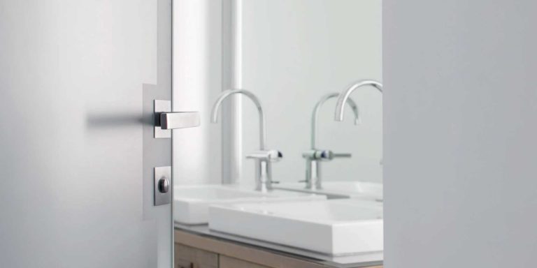 porte battante en verre ECLISSE Syntesis Battant porte battante affleurante