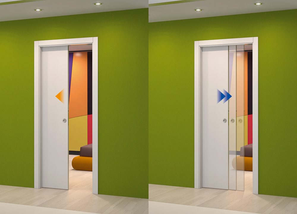 Fermeture automatique pour porte coulissante