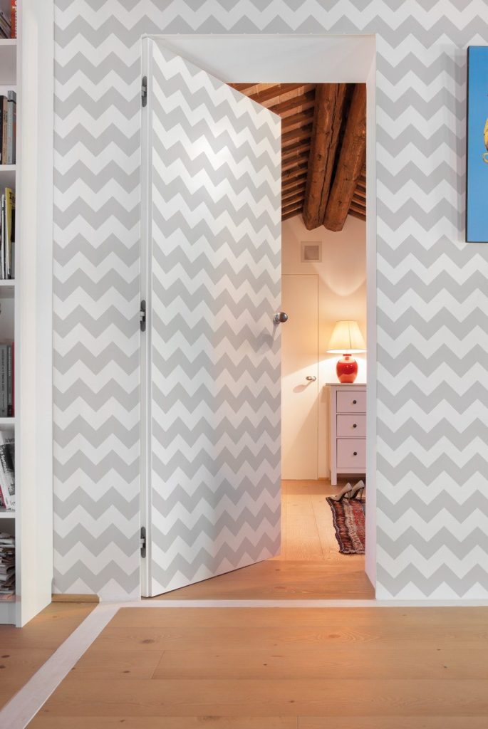 Motifs graphiques pour porte invisible Syntesis Battant