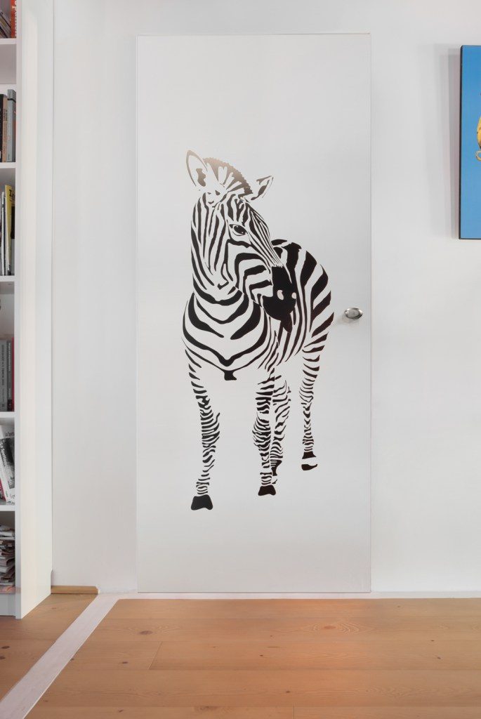 Sticker pour porte d'intérieur invisible