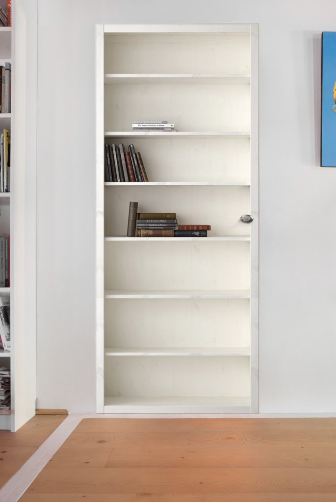 Papier peint trompe l'œil pour porte invisible Syntesis Battant