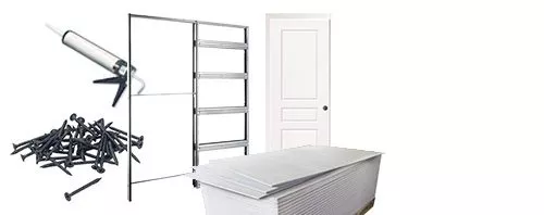 materiel de pose pour porte coulissante à galandage