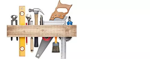 Outils pour pose de la porte coulissante à galandage
