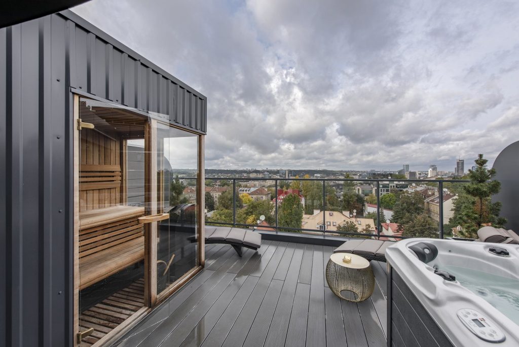 Terrasse depuis la chambre à l'étage