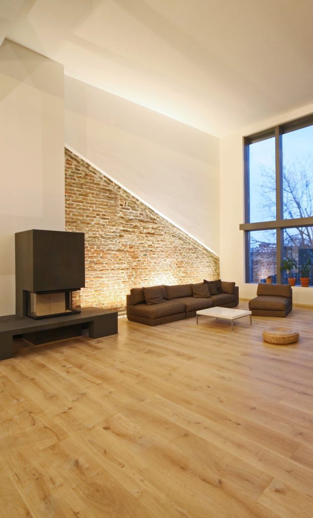 Un coin salon pour un projet de rénovation