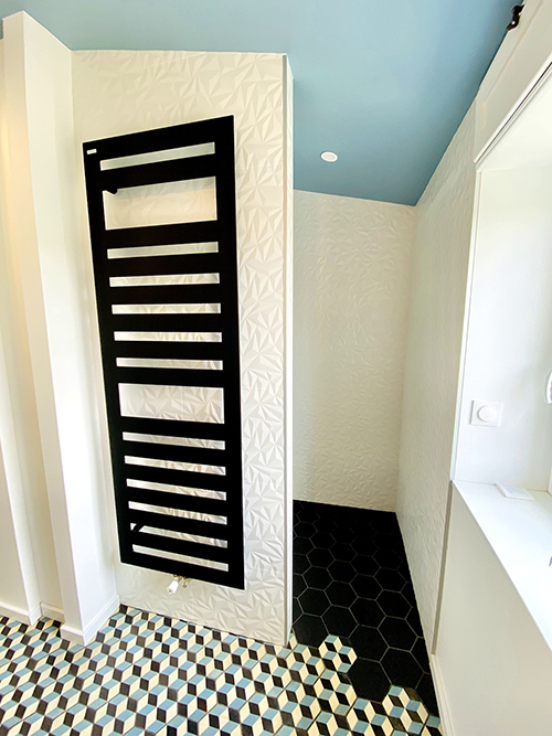 Salle de bain rénovée et optimisée