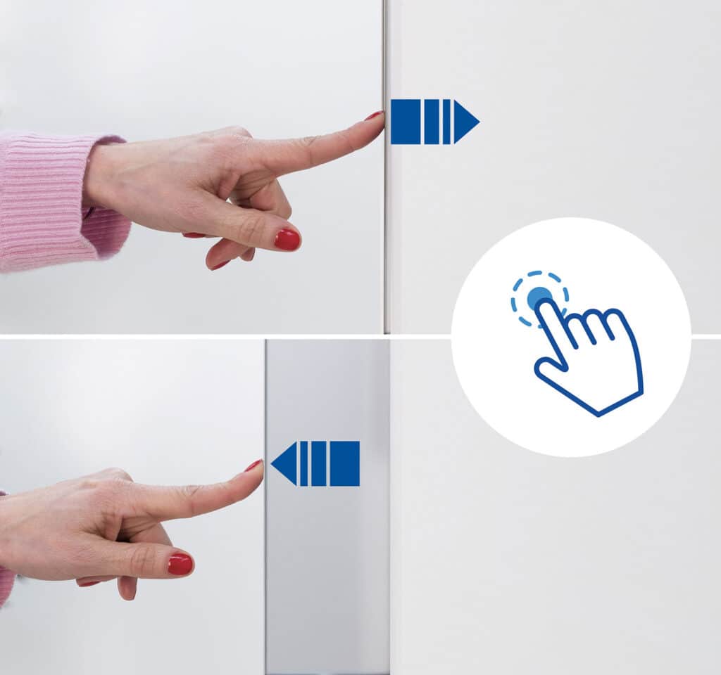 Push pull, pour porte coulissante ECLISSE