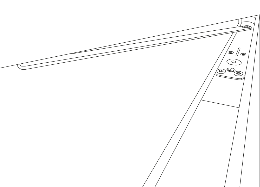 Détail du fonctionnement du ferme-porte pour porte battante