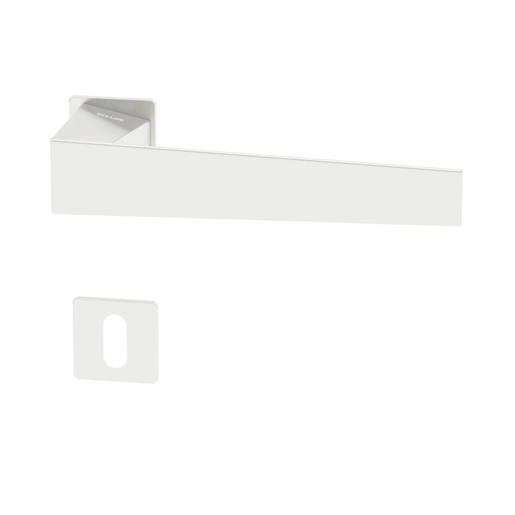 Poignée 40+Uno avec serrure à clé finition blanc