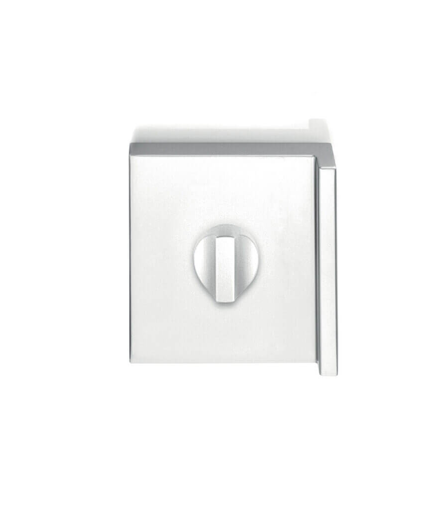 Poignée de porte tout verre avec serrure à loquet