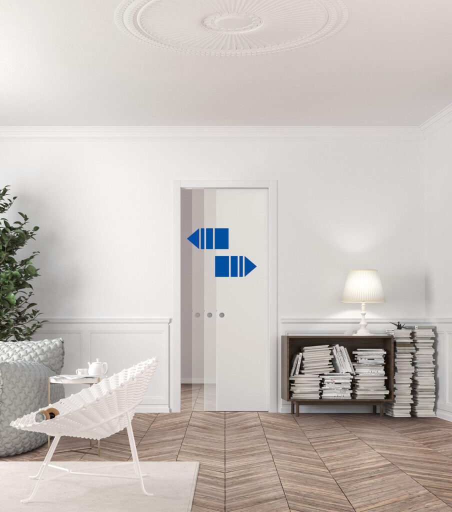 Accessoire de porte ECLISSE BIAS DS qui ouvre et ferme une porte escamotable en douceur