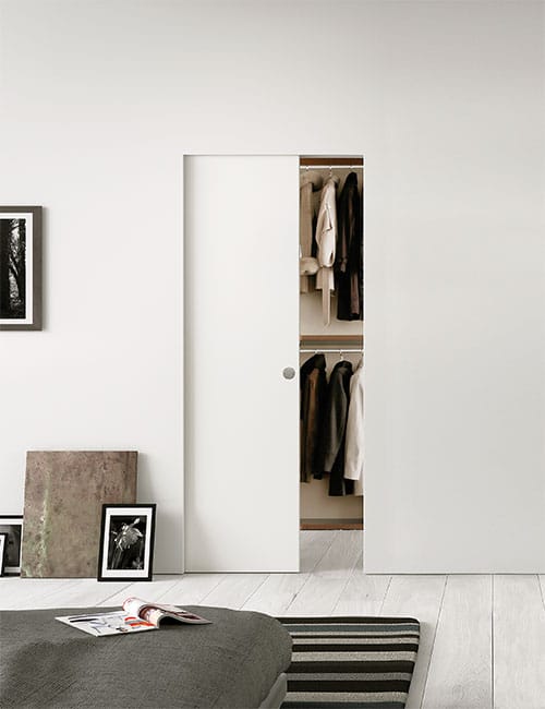 Syntesis Line porte coulissante invisible châssis robuste, durable et breveté par ECLISSE