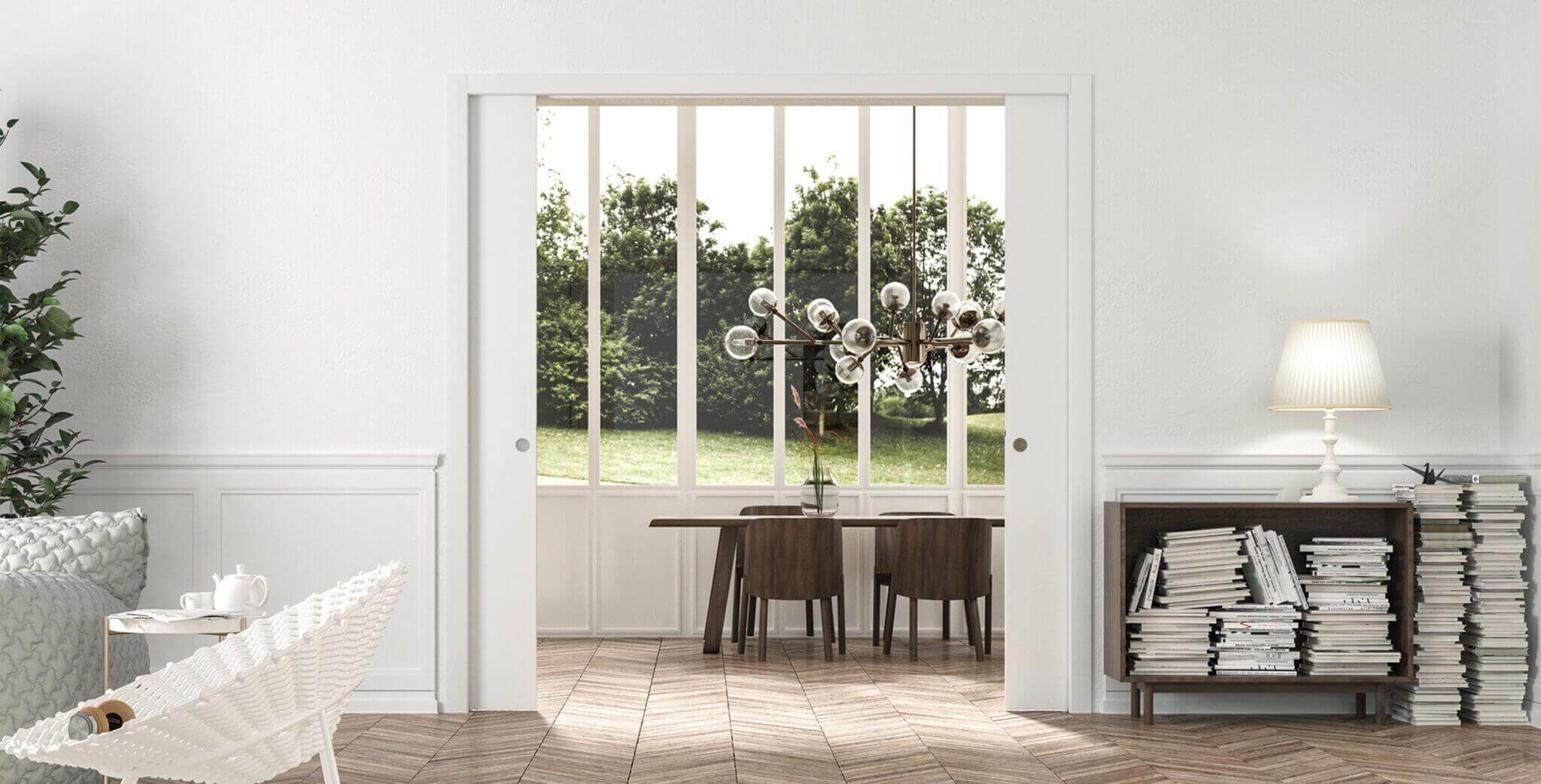 ECLISSE grande porte double coulissante