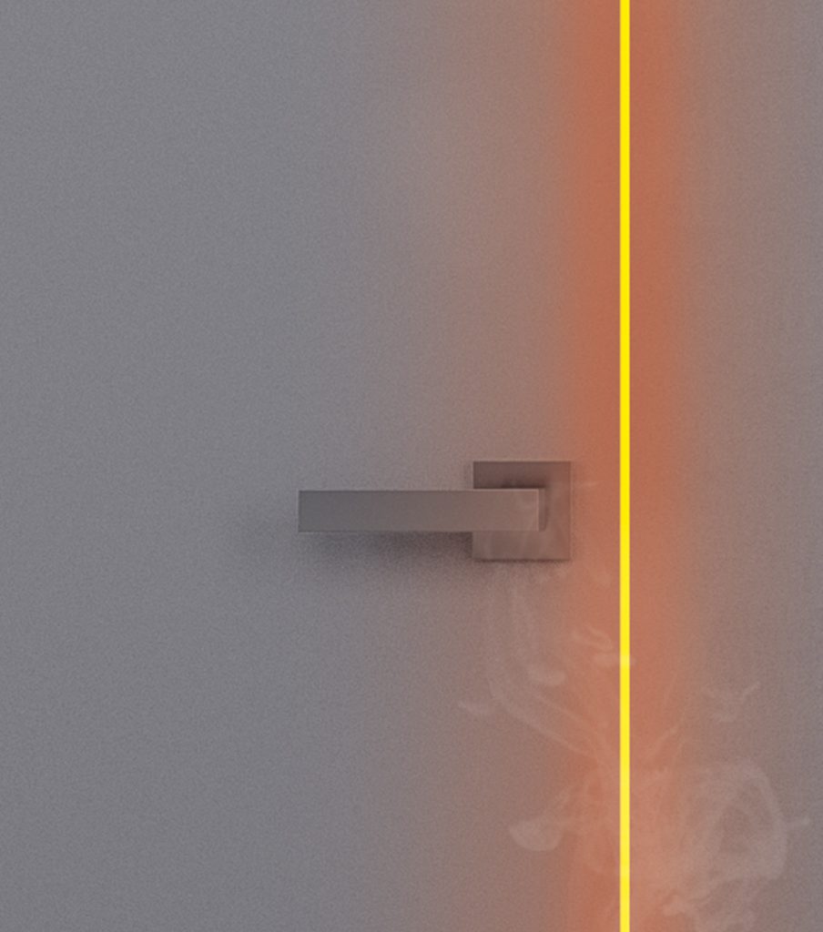 Poignées de portes battantes coupe-feu EI30
