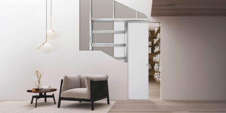 porte coulissante invisible Syntesis Line châssis pour porte coulissante ECLISSE