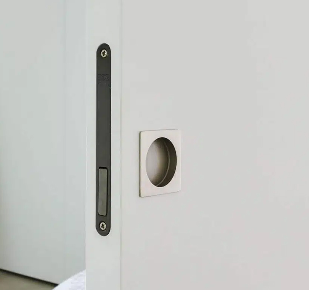 Poignée de porte coulissante en bois
