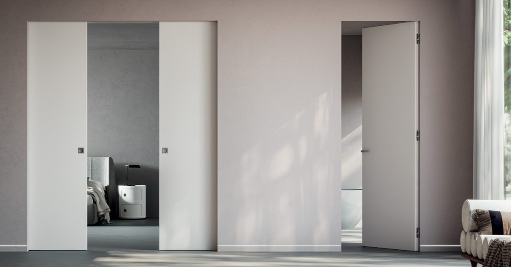 Porte Invisible Porte affleurante - ECLISSE - Porte invisible design à fleur de mur