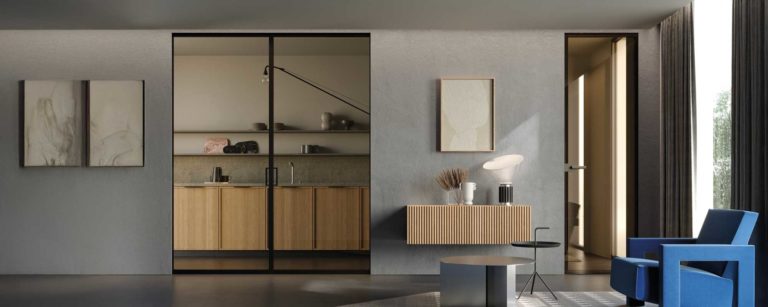 Entretien porte coulissante et battante en verre et aluminium ECLISSE
