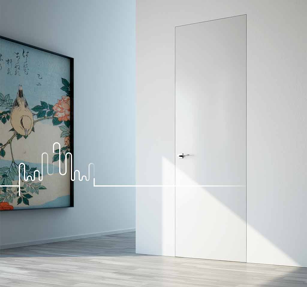 ECLISSE Syntesis Battant acoustique porte battante affleurante