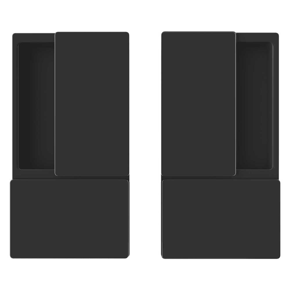 Poignée wave pour porte coulissante et battante bois sans serrure