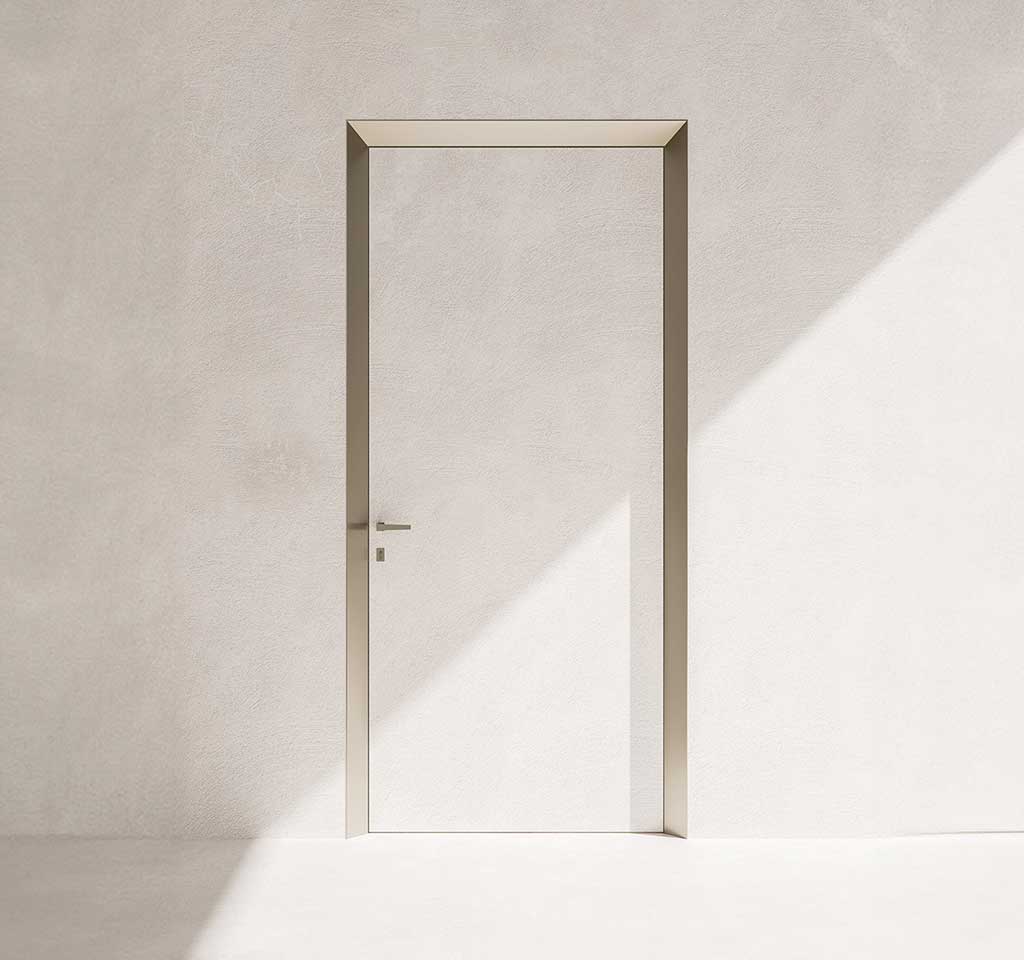 ECLISSE 40, porte battante affleurante et architecturale, porte moderne et design