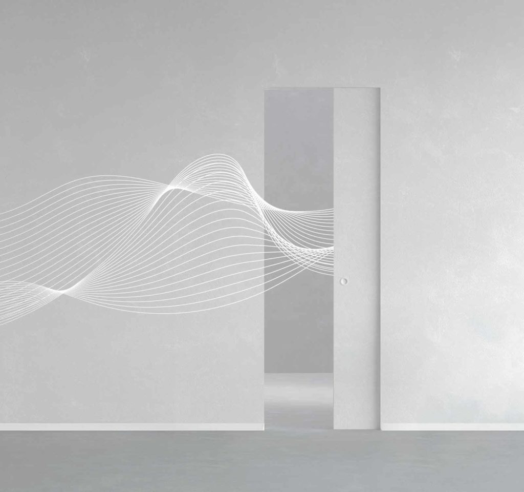ECLISSE Syntesis Line Acoustique une porte coulissante acoustique et invisible