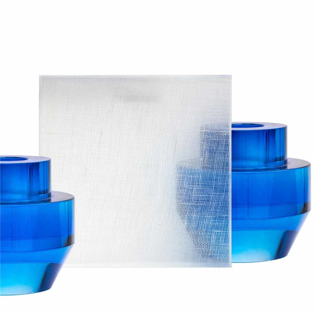 finition lin blanc verre et aluminium ECLISSE