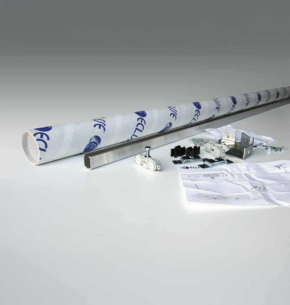 rail en applique économique Basic ECLISSE porte coulissante.