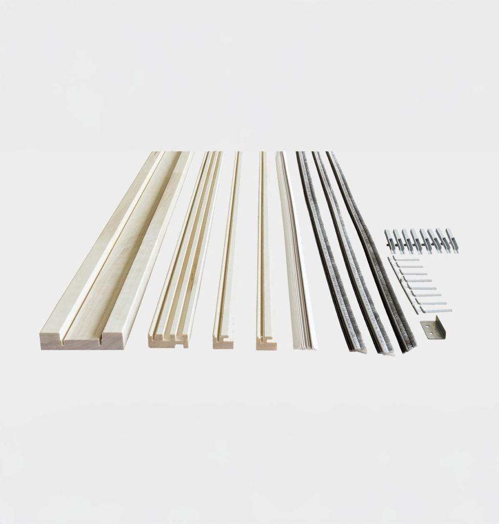 Habillage Classic ECLISSE pour porte coulissante bois 40 mm