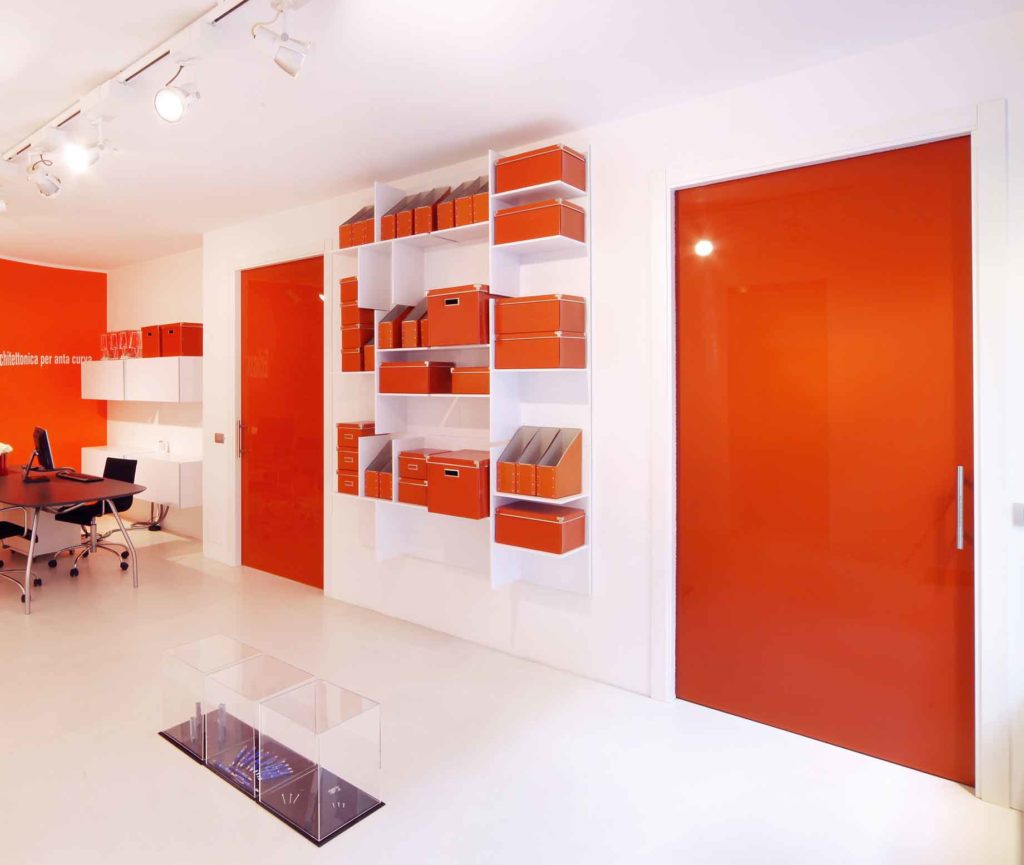 Porte toute verre color ECLISSE