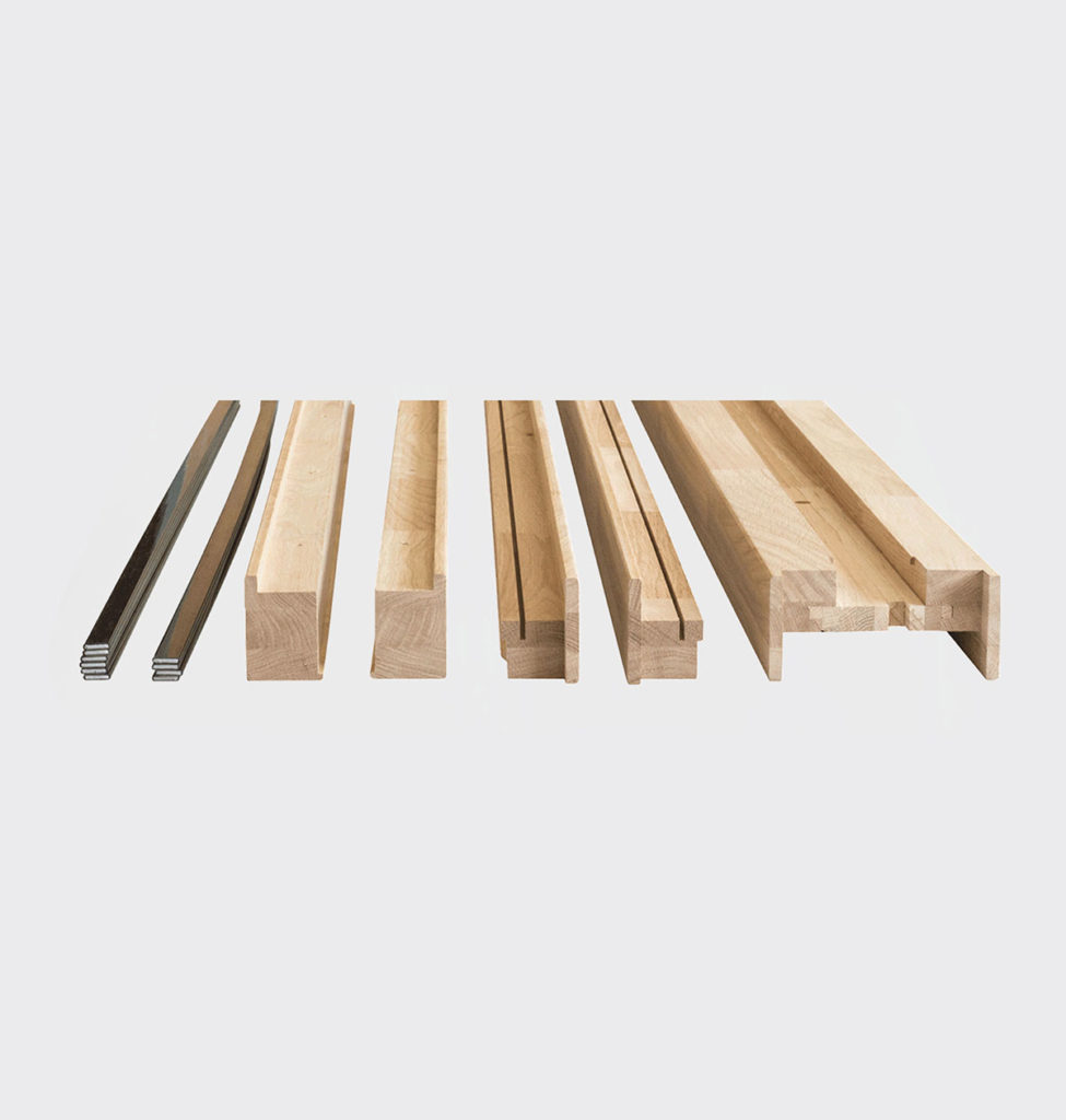 Habillage coupe-feu EI30 ECLISSE pour porte coulissante bois 40 mm