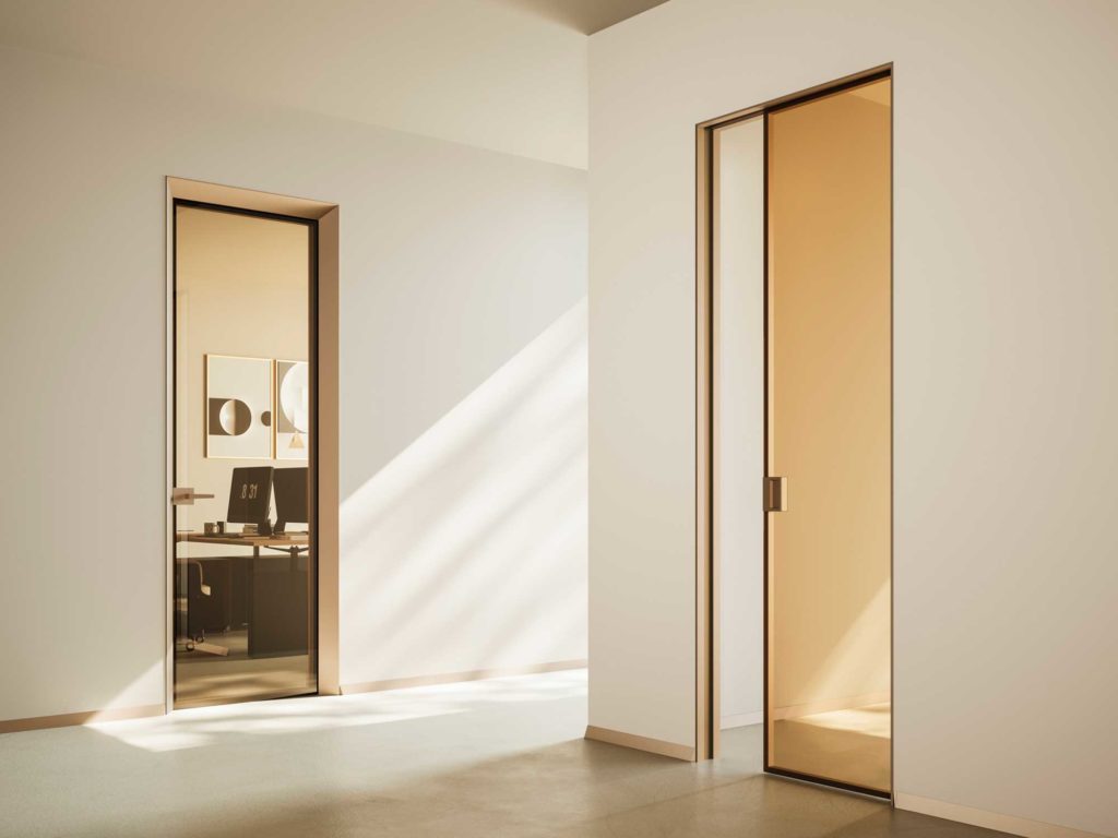 Portes minimalistes de la Collection Syntesis ECLISSE France