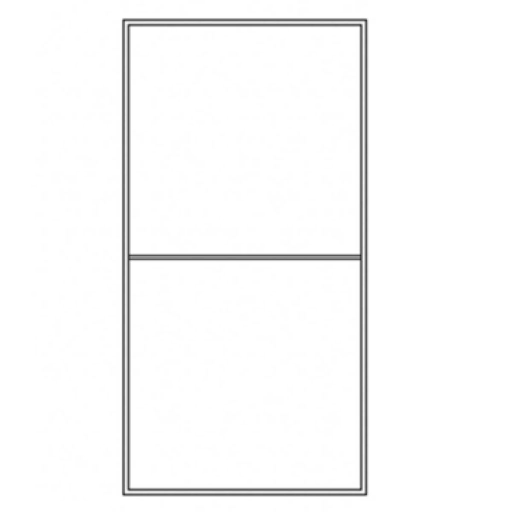 Traverses décoratives pour porte verre et aluminium ECLISSE BORA finition 1 division horizontale