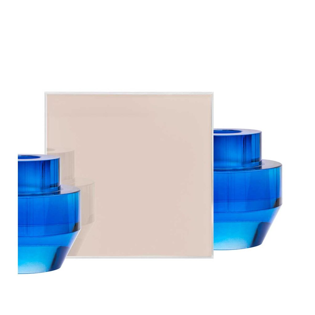 Finition porte verre et aluminium, verre gris taupe brillant