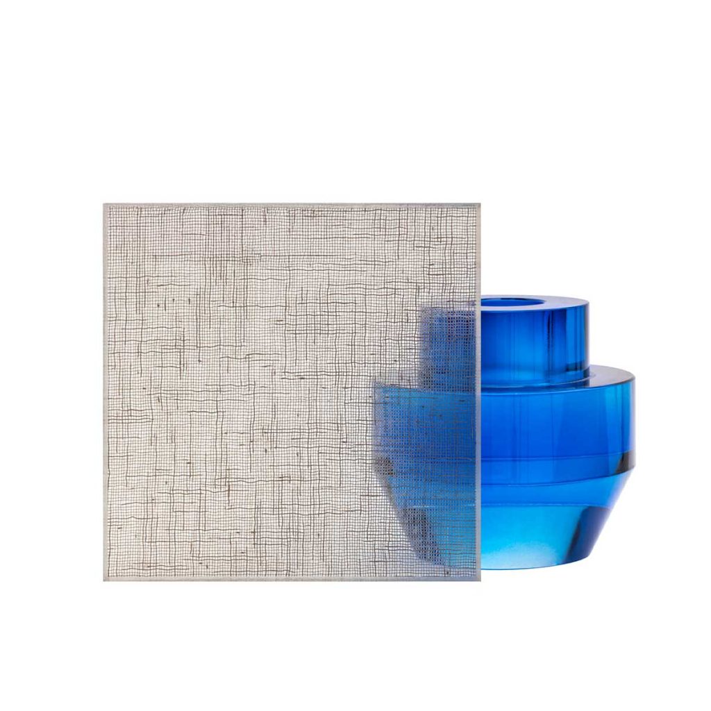 Finition porte verre et aluminium, verre lin naturel