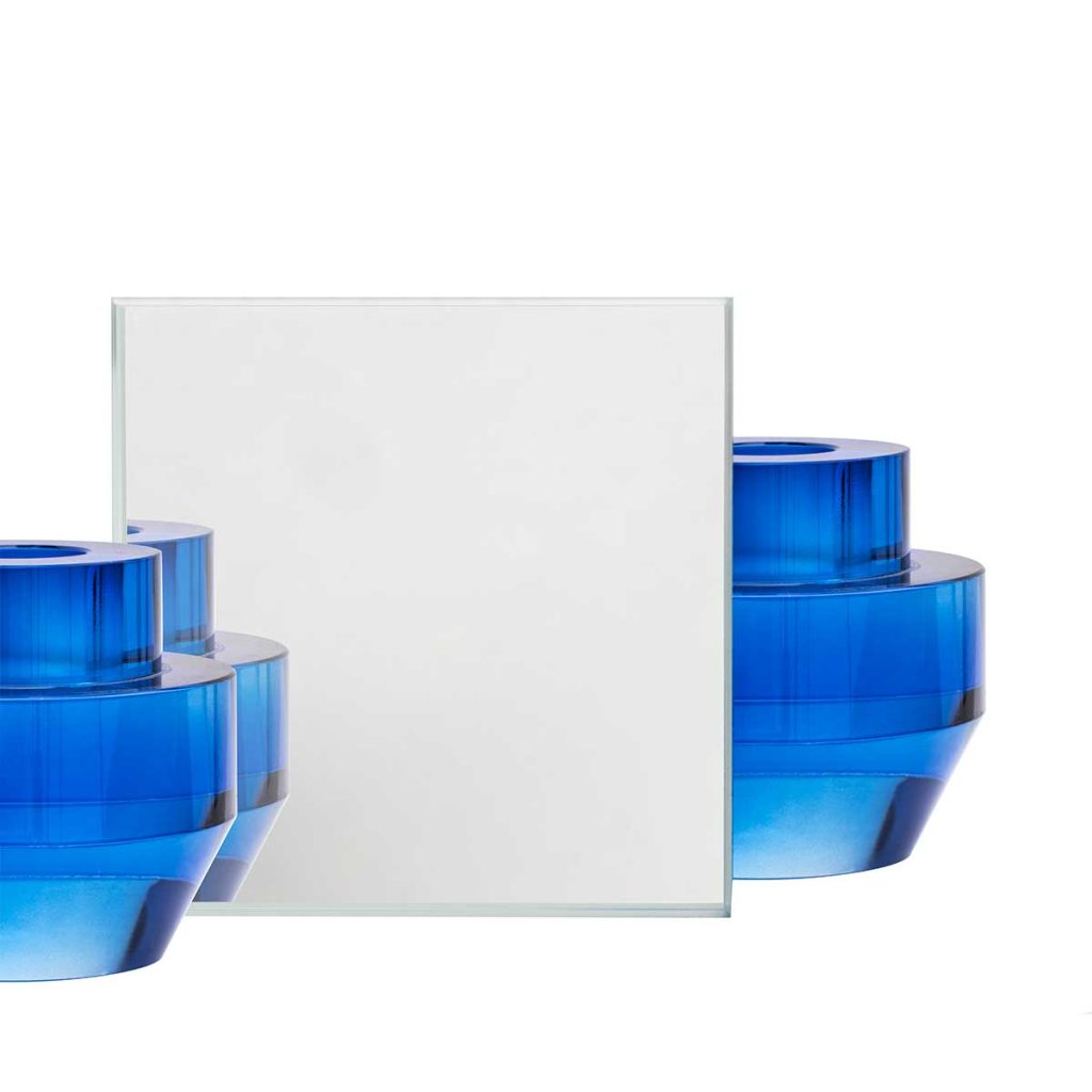 Finition porte verre et aluminium, verre miroir