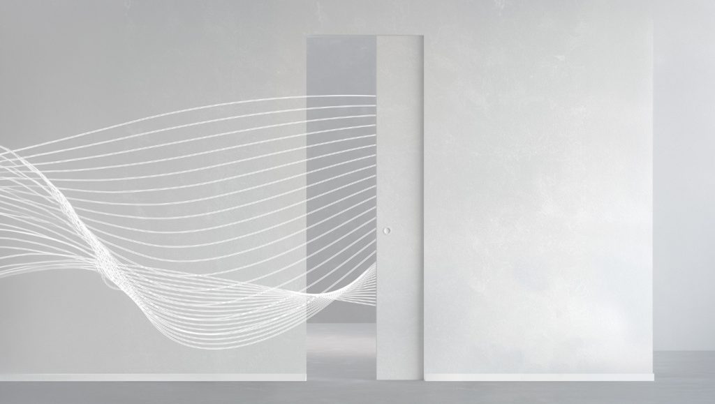 Porte coulissante acoustique sans habillage Syntesis Line