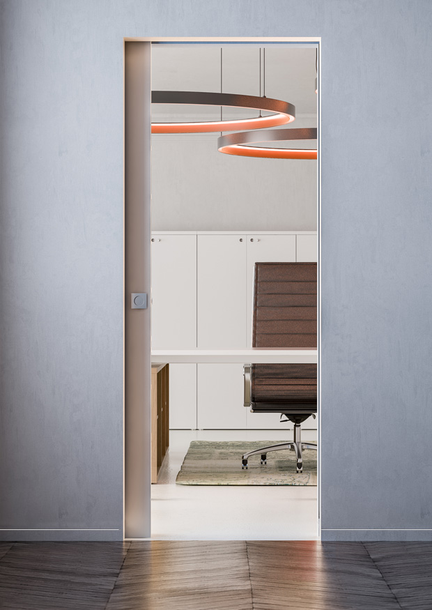 Porte galandage coulissante affleurante ECLISSE